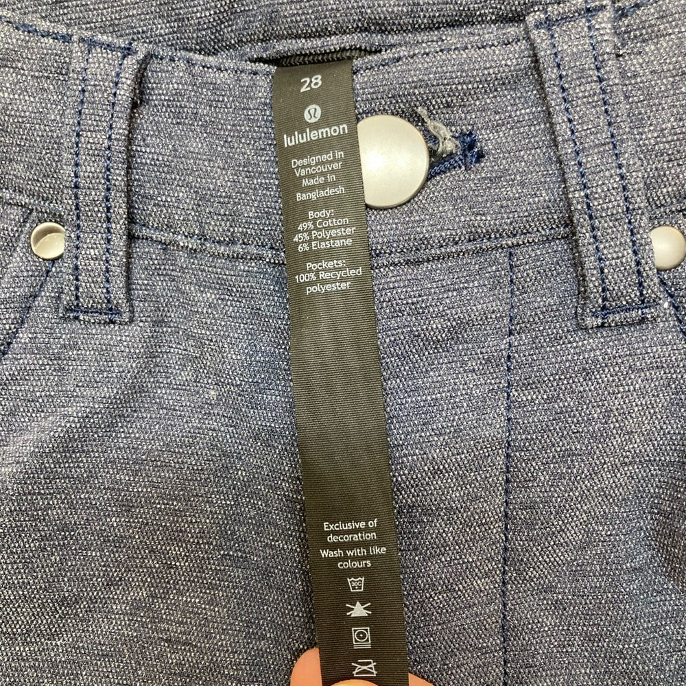 Lululemon men’s ABC pants, worn once. 28 x 34” perfect condition